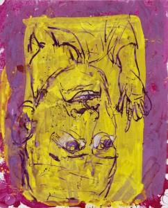 Georg Baselitz, Autoportrét Hlupák, 1997, zdroj: www.galerierudolfinum.cz